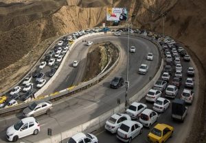 ترافیک سنگین در محورهای مواصلاتی مازندران