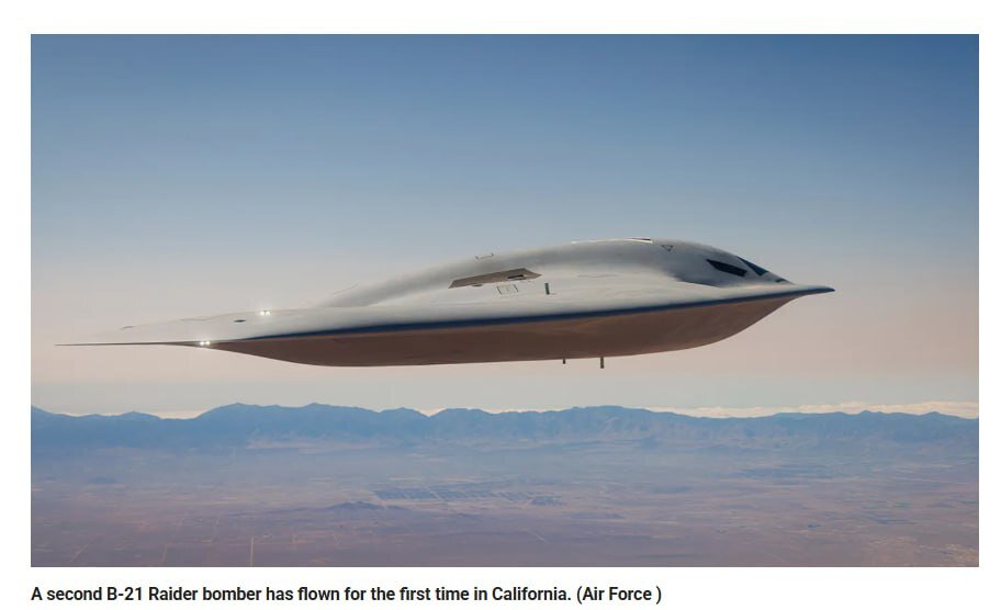 آمریکا از دومین بمب‌افکن B-21 رونمایی کرد+ عکس